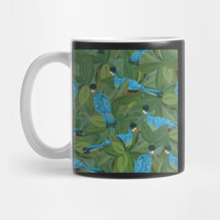 Great blue turacos in the trees Mug